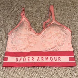 Under Armour athletic bra, pink, size XL
